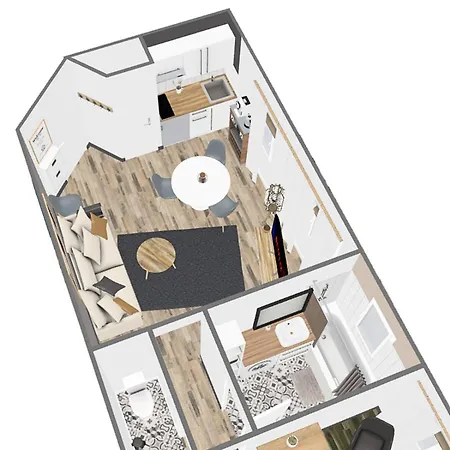 Le Cocoon Lo - Prive Equipe - Haras - Parking Gratuit - Entree Autonome - Wifi - Netflix - Baignoire - Lave-linge - Lit Queen Size 160cm & Canape-lit 140cm - Jusqu'a 4 Personnes